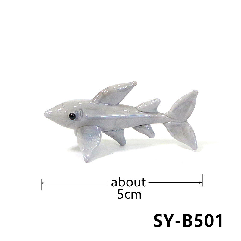 Handmade Mini Glass Shark Figu - огляд і ціна Marine Aquarium Design