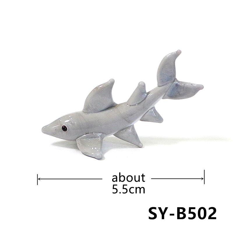 Handmade Mini Glass Shark Figu - огляд і ціна Marine Aquarium Design