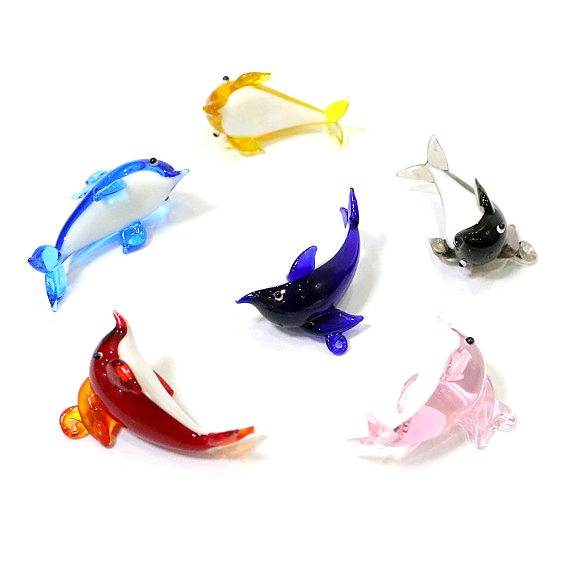 Cute Dolphin Charm Glass Penda - огляд і ціна Marine Aquarium Design