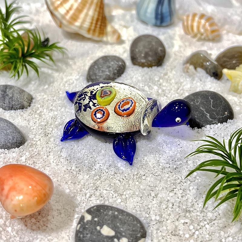 Handmade Mini Glass Turtle Fig - огляд і ціна Marine Aquarium Europe