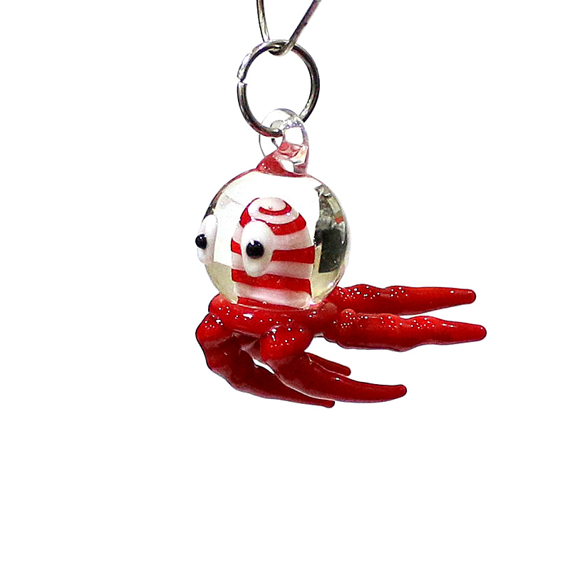 Miniature Octopus Glass Charm  - огляд і ціна Marine Aquarium Europe