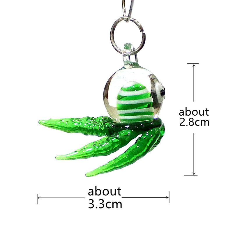 Miniature Octopus Glass Charm  - огляд і ціна Marine Aquarium Europe