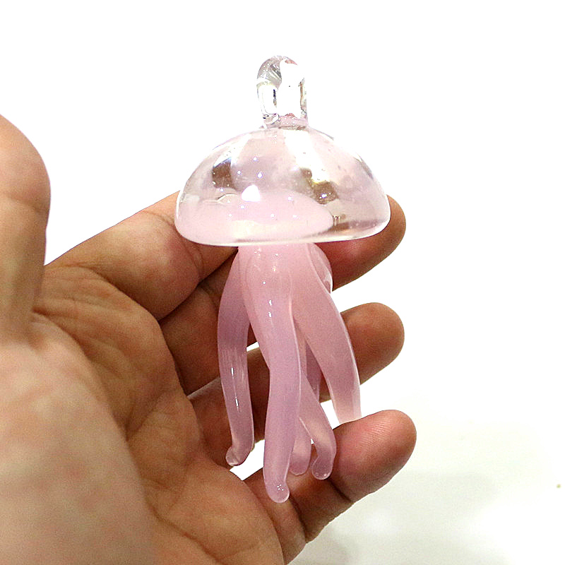 Pink Jellyfish Glass Pendant C - огляд і ціна Marine Aquarium Europe
