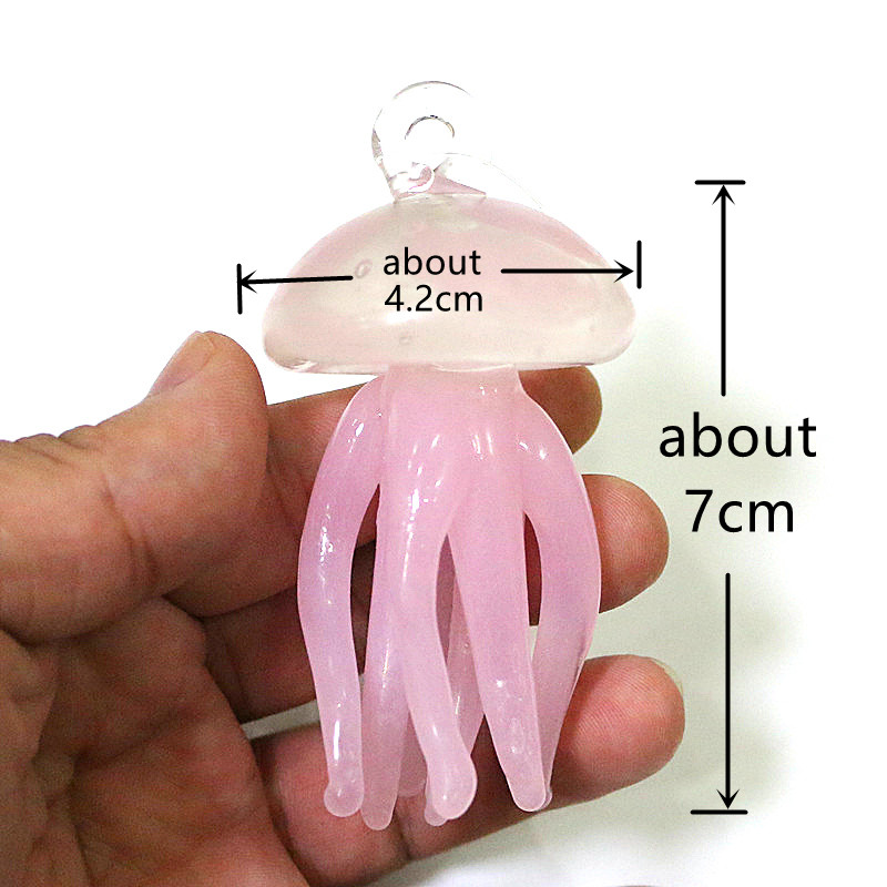 Pink Jellyfish Glass Pendant C - огляд і ціна Marine Aquarium Europe