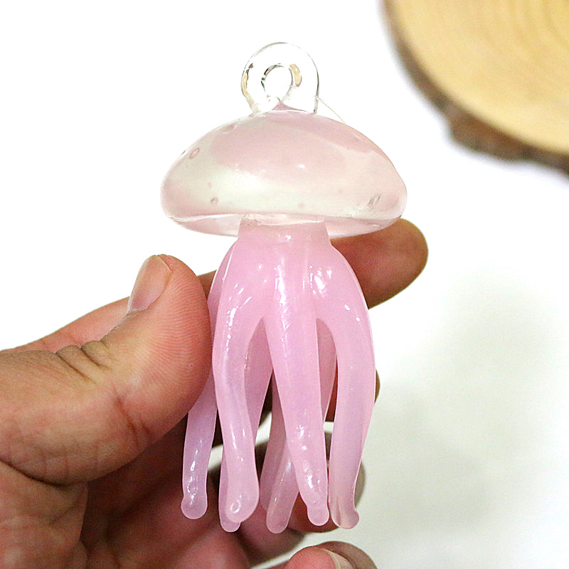 Pink Jellyfish Glass Pendant C - огляд і ціна Marine Aquarium Europe